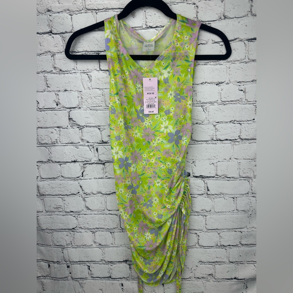 NWT Wild Fable Green with Floral Dress Target